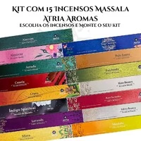 Kit Incensos Massala Atria - Verificar disponibilidade dos aromas