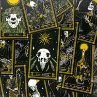 Tradicional Tarot Negro - Arcanos Maiores 22 Cartas Plastificadas
