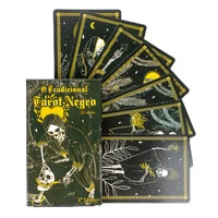 Tradicional Tarot Negro - Arcanos Maiores 22 Cartas Plastificadas
