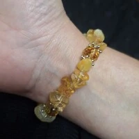 Pulseira Pedra Cascalho - Citrino