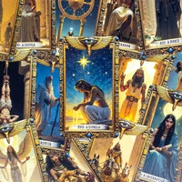 Tradicional Tarot Egípcio - Arcanos Maiores 22 Cartas Plastificadas