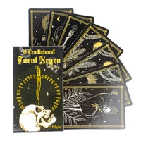 O Tradicional Tarot Negro Completo e Plastificado 78 Cartas