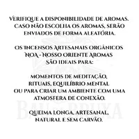 Kit Incensos Orgânicos dos Signos NOA - Verificar disponibilidade dos aromas