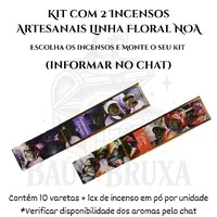 Incenso Orgânico Linha Floral Premium NOA - Natural e vegano com óleos essenciais
