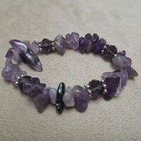 Pulseira Pedra Cascalho - Ametista