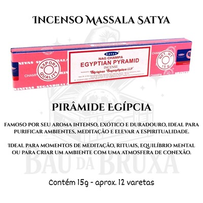 Foto Incenso Indiano Massala da Satya - Aromas marcantes e sofisticados