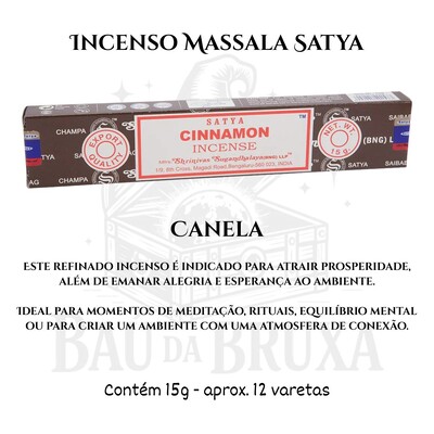 Foto Incenso Indiano Massala da Satya - Aromas marcantes e sofisticados