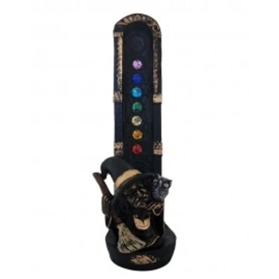 Foto Incensário 7 Chakras Bruxa Com Coruja