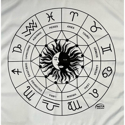 Foto Toalha de Altar Mandala do Zodíaco