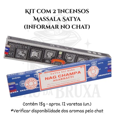 Foto Incenso Indiano Massala da Satya - Aromas marcantes e sofisticados