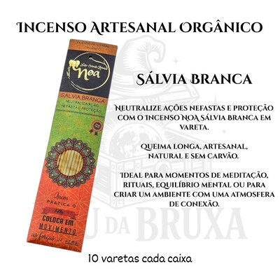 Foto Incenso Artesanal Orgânico NOA - Natural e vegano com óleos essenciais