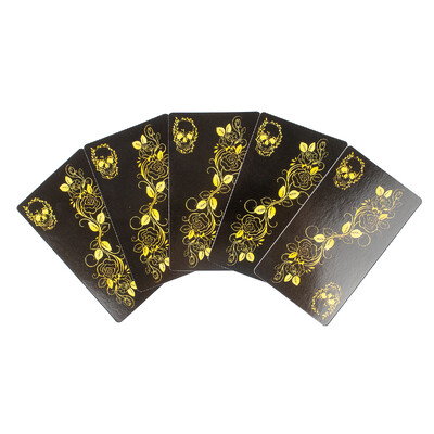 FotoO Tradicional Tarot Negro Completo e Plastificado 78 Cartas