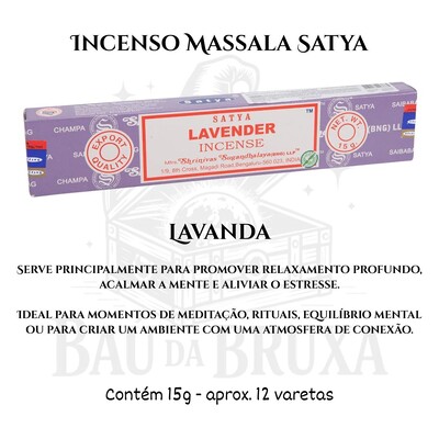 Foto Incenso Indiano Massala da Satya - Aromas marcantes e sofisticados