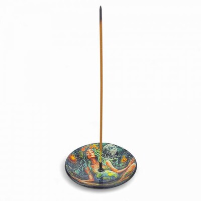 FotoIncensário Gaia Mãe Terra - Pratinho Vidro