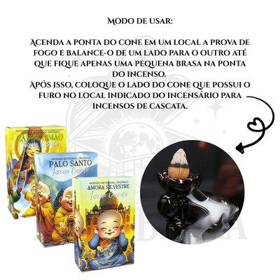 FotoIncenso Cascata dos Monges NOA - Natural e vegano com óleos essenciais
