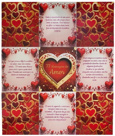 FotoBox com 77 Mensagens de Amor Motivação e Autocuidado