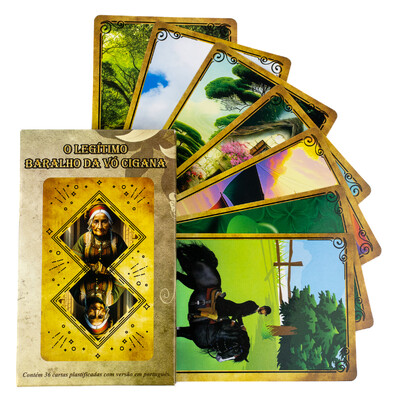 Foto O Legítimo Baralho da Vó Cigana 36 Cartas Plastificadas Com Manual