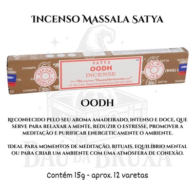 Foto Incenso Indiano Massala da Satya - Aromas marcantes e sofisticados