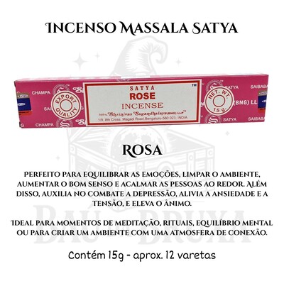Foto Incenso Indiano Massala da Satya - Aromas marcantes e sofisticados