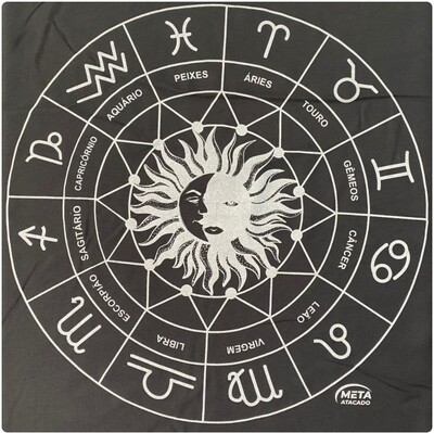 Foto Toalha de Altar Mandala do Zodíaco
