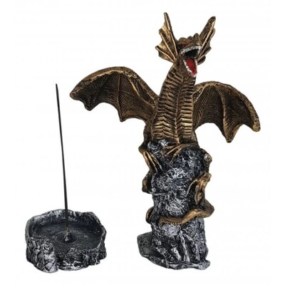 Foto Incensário Dragão de Asas Abertas Vertical