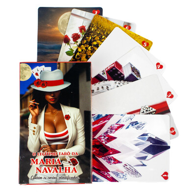 Foto O Legitimo Tarô da Maria Navalha Completo e Plastificado 36 Cartas