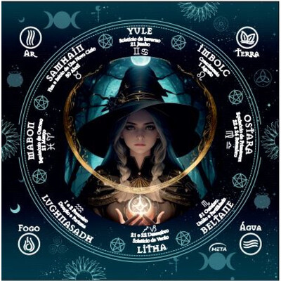 Foto Toalha de Altar Bruxa (Wicca)