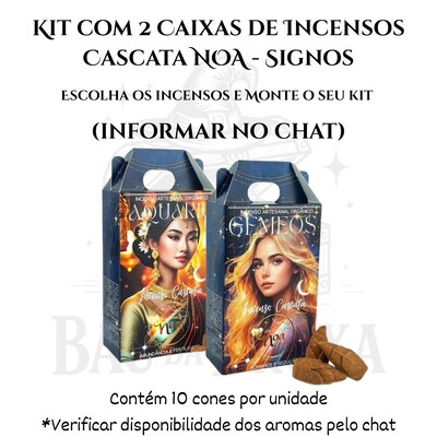 Foto Incenso Cascata dos Signos NOA - Natural e vegano com óleos essenciais