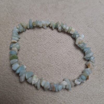 FotoPulseira Pedra Cascalho - Amazonita