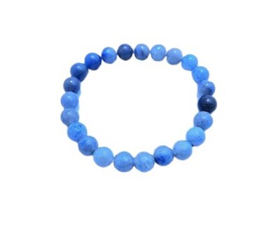 Foto Pulseira Pedra Rolada - Quartzo Azul