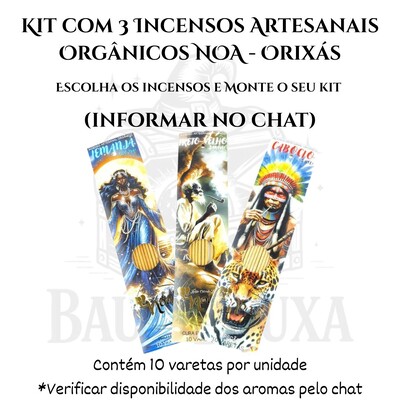 Foto Incenso Orgânico Orixás NOA - Natural e vegano com óleos essenciais