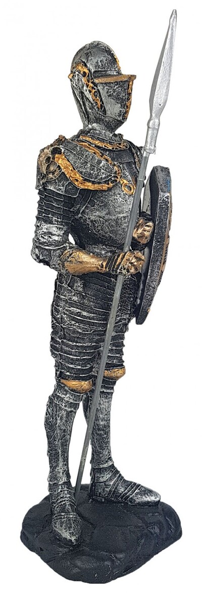 FotoGuerreiro Medieval com Lança e Escudo