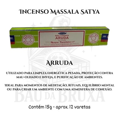 Foto Incenso Indiano Massala da Satya - Aromas marcantes e sofisticados