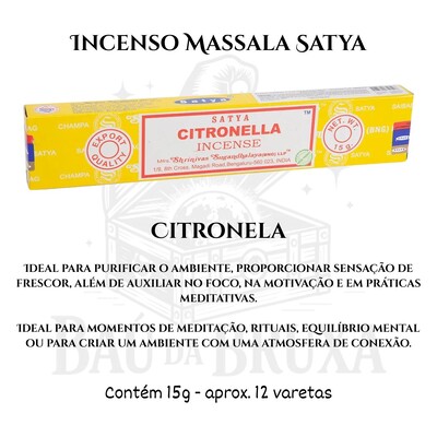 Foto Incenso Indiano Massala da Satya - Aromas marcantes e sofisticados