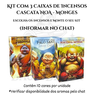 Foto Incenso Cascata dos Monges NOA - Natural e vegano com óleos essenciais