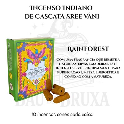 Foto Incenso Cone Cascata Golden India da SreeVani - Aromaterapia, Meditação e Conexão