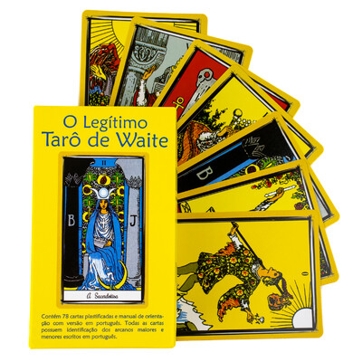 Foto O Legitimo Tarot de Waite Completo e Plastificado 78 Cartas