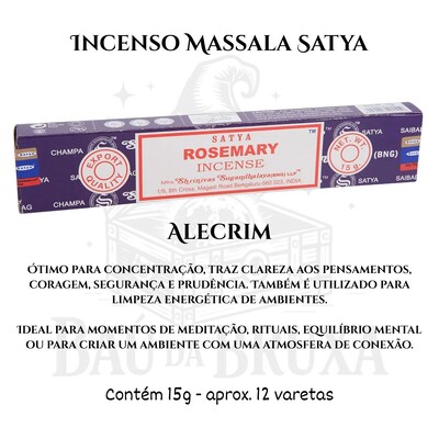 Foto Incenso Indiano Massala da Satya - Aromas marcantes e sofisticados