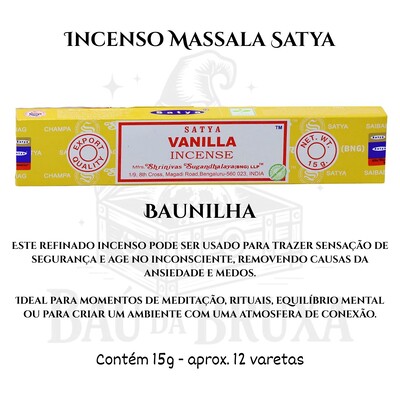 Foto Incenso Indiano Massala da Satya - Aromas marcantes e sofisticados
