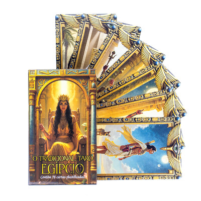 Foto O Tradicional Tarot Egípcio Completo e Plastificado 78 Cartas