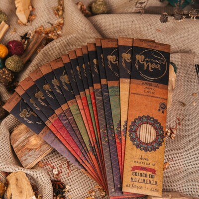 Foto Kit 6 ou 12 caixas de Incenso Artesanal Orgânico NOA - Natural e vegano com óleos essenciais