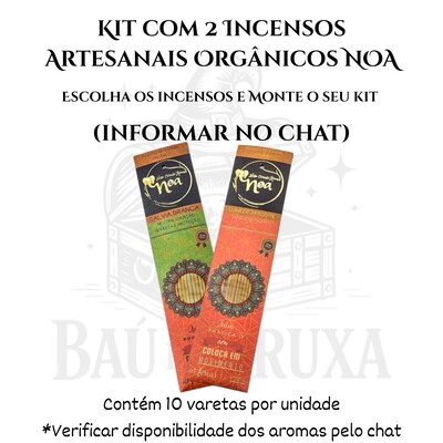 Foto Incenso Artesanal Orgânico NOA - Natural e vegano com óleos essenciais