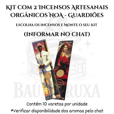 Foto Incenso Orgânico Guardiões NOA - Natural e vegano com óleos essenciais