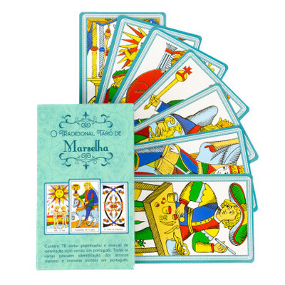 Foto O Tradicional Tarot de Marselha Completo e Plastificado 78 Cartas