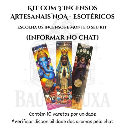 Foto Incenso Orgânico Esotéricos NOA - Natural e vegano com óleos essenciais