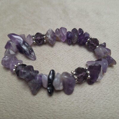 FotoPulseira Pedra Cascalho - Ametista