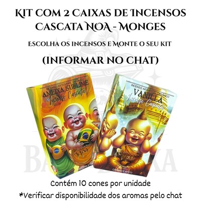 Foto Incenso Cascata dos Monges NOA - Natural e vegano com óleos essenciais