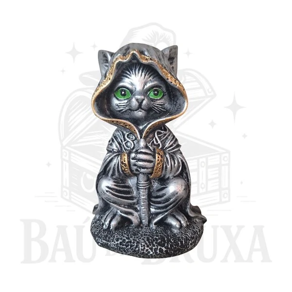 Gato Bruxo com Espada (Wicca)