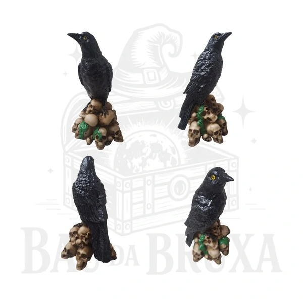 Corvo sobre as Caveiras - Um toque místico ao seu espaço