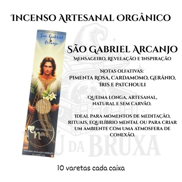 Incenso Orgânico Esotéricos NOA - Natural e vegano com óleos essenciais